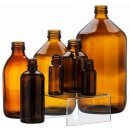 Hydrolytic amber glass 30ml-1000ml with tamper-evident...