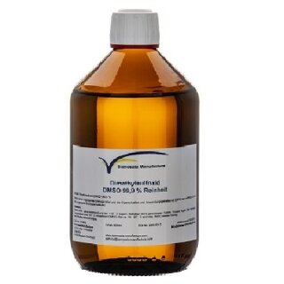 DMSO 99,9% Reinheit (ph.eur.) 500 ml im hydrolytischen Veral Glas