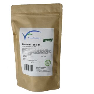 Bentonit- Zeolith 500g feines Pulvergemisch 50% - 50% aluminiumfreier Verpackung