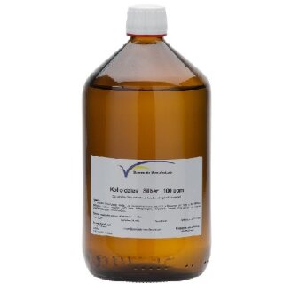 Kolloidales Silber 100 ppm 1000 ml  im hydrolytischen Veral Glas