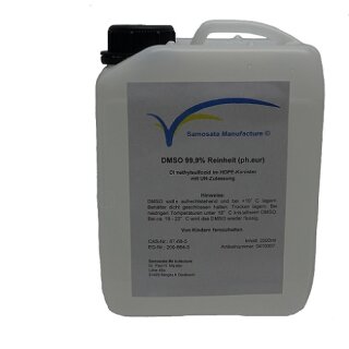 DMSO 99,9% Reinheit (ph.eur.) 2500ml HDPE-Kanister mit UN-Zulassung